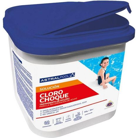 Chlore Rapide pour Piscine 1 kg - Granulés Concentrés - Désinfection Efficace et Rapide - D-Work