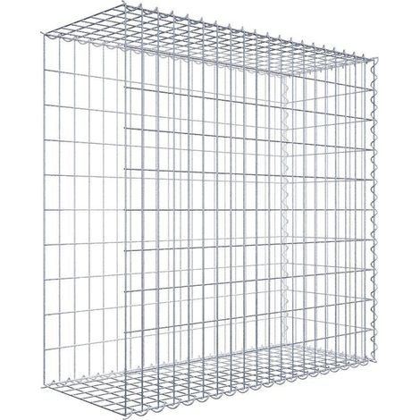 Gabiondeco - Gabion - Element de prolongation en longueur 100 cm x 100 cm x 40 cm (L x H x P). maille 5 x 10 cm. Spirale. Avert.: il manque une grille - Made in Germany (1/5)