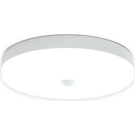 Plafonnier sans fil avec détecteur crépusculaire, batterie rechargeable, lampe à détecteur de mouvement pour garage, installation facile, lumière du jour 6500K-FY- (1/5)