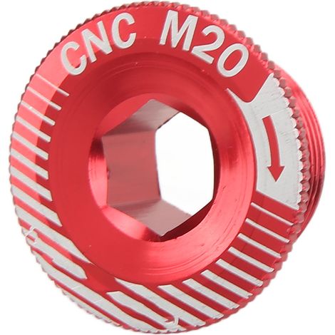 M20-Kurbelschraube aus Aluminiumlegierung für Fahrräder, rotes Tretlager (1/5)