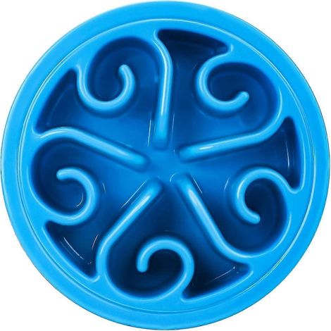 Gamelle anti-glouton pour chien, design antidérapant et interactif pour chats et chiens. (1/4)
