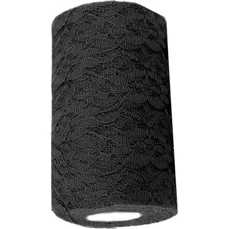Tela decorativa lavable para protectores de mesa delicados - Negra (1/2)