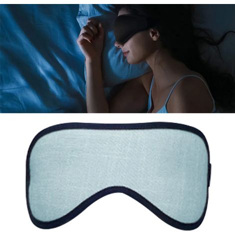 Masque de sommeil en mousse à mémoire de forme 3D, 1 pièce, opaque et ajustable, 23 × 9 cm (1/5)