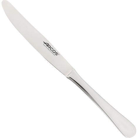 Coltello de MesaArcos Serie Lisboa - Coltello Monoblocco de una pezzo in Acciaio Inox 120 mm - Colore Argento (Silver).