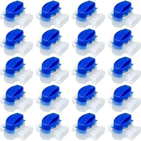 20 PCS Connecteurs de Câble Remplis des Résines, Raccord de Câble Étanche Borne à 3 Fils de Connexion pour Robot Tondeuse Automower (1/5)