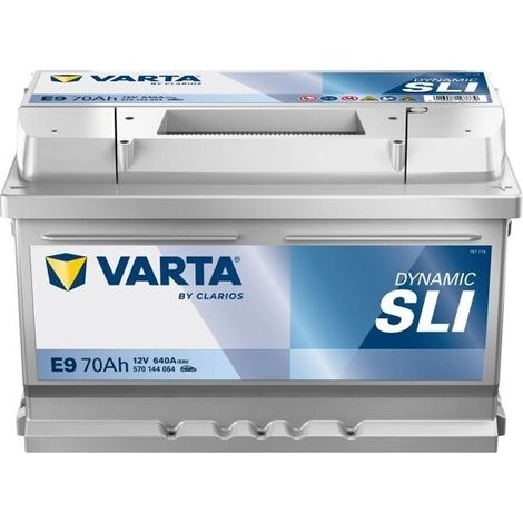 Batteria 12V 70Ah 640A E9 VARTA Dynamic SLI VARTA 570144064
