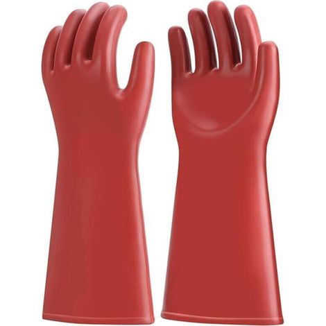 Gants Electricien, 12KV Gants Isolants Gants De Protection électriques, Classe 00 Haute Tension Caoutchouc Gant Electricien Isolant Gants Isolés électriques Pour La Réparation D'électricien