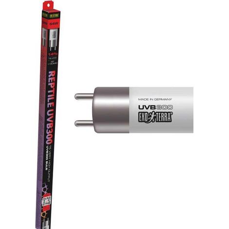 Exo Terra Reptil UVB300 Lampe Silber 54W T5 VHO
