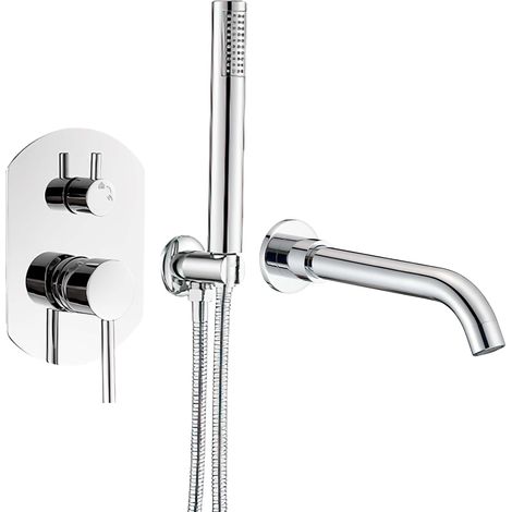 Grifo de bañera monomando cromado 21 cm dr004bcr Valaz (1/2)
