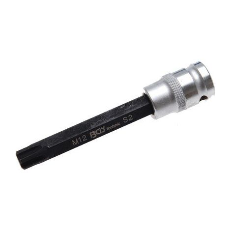 Bit-Einsatz Länge 120 mm Antrieb Innenvierkant 12,5 mm (1/2") Keil-Profil (für RIBE) M12