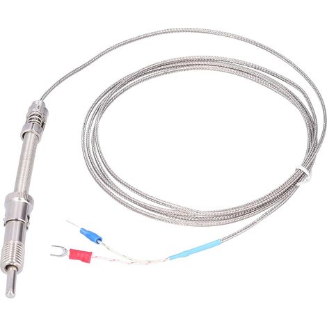 K‑Type Compression Spring Thermocouple Stainless Steel Easy Connect Durable Temperature Sensor for Temperature Measurement (1/5)