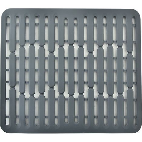 32,5x28,7x1 cm, grigio - Tappetino o protezione per lavello in silicone - Misura piccola