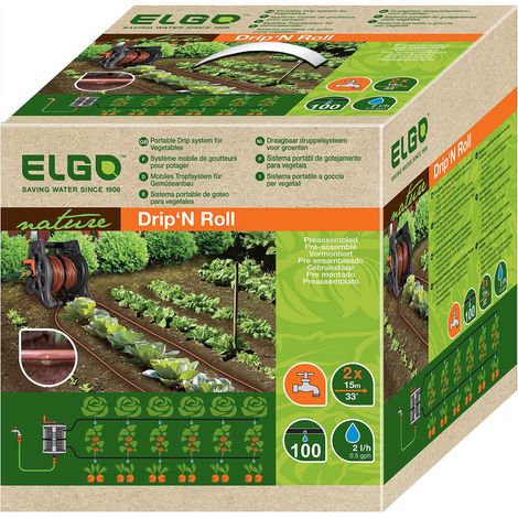 ELGO Transportables Bewässerungssystem "DRIP N ROLL", Bewässerung bis zu 60 m² (1/5)