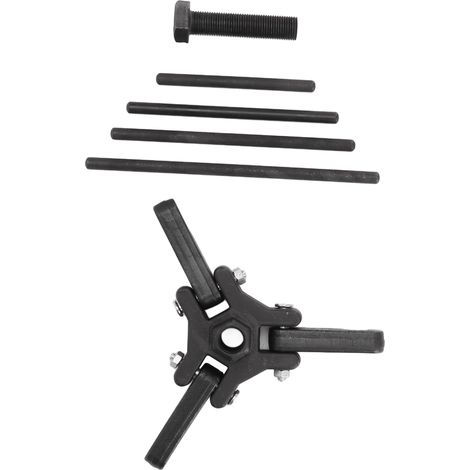 6-teiliges Abzieher-Set für Schwingungsdämpferrollen, Kohlenstoffstahl, schwarze Ausführung, Werkzeug zur Reparatur des Unruhbalkens (1/5)