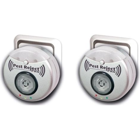 Répulsif ultrasonique d'insectes, éloigne Les moustiques, Les rongeurs, Les Insectes et Les cafards, Appareil électronique répulsif, Couverture de 300㎡)(2pcs) (1/4)