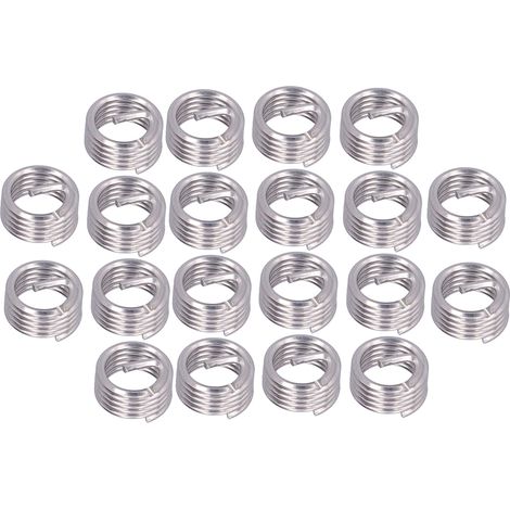 20 pièces de réparation de filetage M12 x 1,75, insert fileté, écrou, rallonge de fil enroulé, consommables 1D (1/5)