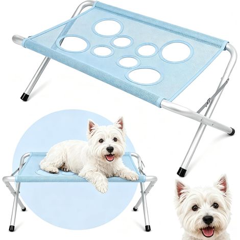 Tavolo per la toelettatura degli animali domestici, supporto stabile per il lavaggio, tavolo da bagno, struttura per la cura delle unghie, supporto da bagno pieghevole per gatti e cani di piccola tagl (1/5)
