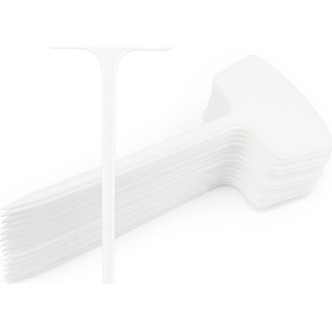 30 pièces 36cm Grands Etiquette Jardin Exterieur, Etiquettes pour Plantes,Etiquette Potager Exterieur,Réutilisable Etiquettes de Plantation- Blanc (1/5)