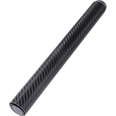 Autocollants 3d pour Véhicules en Pvc Noir, Film Carbone Étanche, 2 Rouleaux Faciles à Coller et Décoller pour Décoration Automobile Moderne (1/5)