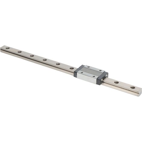 Glissière linéaire miniaturisée MGN12H, largeur 12mm, guide de précision pour équipement d'automatisation, longueur 250mm. (1/5)