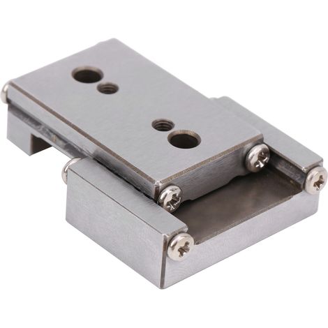 Table coulissante linéaire, axe X, guide manuel de plateforme, type à billes, acier inoxydable CY3100 (1/5)