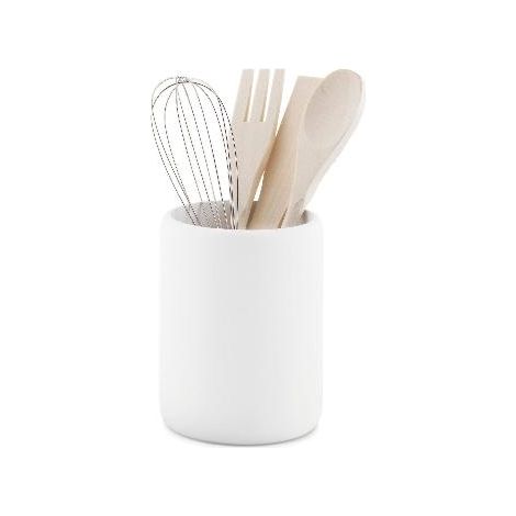 ANDREA HOUSE CC20120 Bote Utensilios Pol Blc 10,5X22,5Cm - ref: CC20120