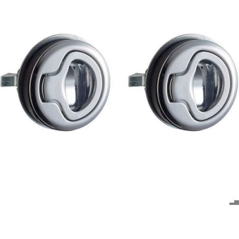 Loquet De Trappe - Loquet Verrouillage En Alliage De Zinc - Pour Porte Épaisseur 1 À 10 Mm - Marine Bateau Maison Mobile - Lot De 2 (1/4)