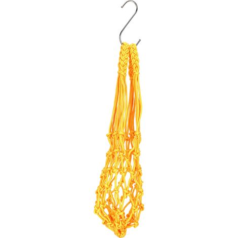 Filet d'alimentation suspendu pour volaille, sac, ficelle de poulet, légumes, Fruits, jouet, outil avec crochets, jaune (1/5)