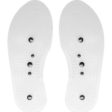 Semelle orthopédique magnétique anti-fatigue en silicone transparent, paire taille L, massage des pieds (1/5)