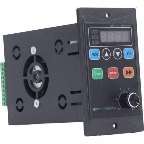 Convertisseur de fréquence 30W Mini Variateur de vitesse numérique LED Monophasé 176-264V Entrée Triphasé 0-220V Sortie (1/5)