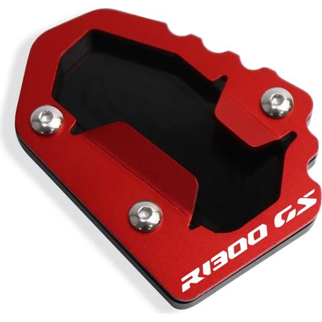 (Rouge) Compatible avec la béquille latérale de moto BMW R1300GS (modèles 2023-2024) - Extension de support - Plaque de support (1/4)