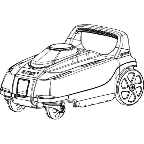 INTEX - 13200 - Parte anteriore del pulitore automatico Intex ZX100 (1/2)