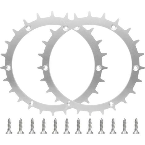 Pointes en acier inoxydable pour tondeuse à gazon Bosch Indego XS300 M700 S500 170 mm avec 12 vis, amélioration de la traction pour Bosch (1/5)
