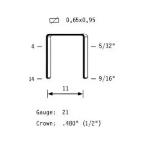 GRAFFE LEGGERE OMER SERIE 84  MM. 16 PZ.6000 (BOSTICH)