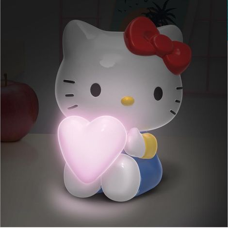 Paladone Hello Kitty Dekorationslampe weiß rosa 16 cm