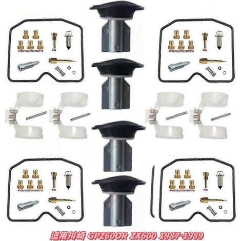 Kit de réparation de carburateur pour Kawasaki GPZ600 et RZX600 (1987-1989)