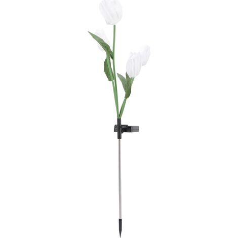 Jojofuny Lampe solaire piquet jardin lumière LED couleur design tulipe