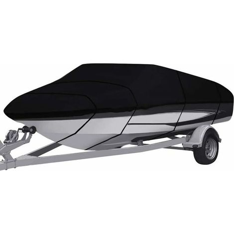 Bâche De Bateau Pour Remorque,Très Résistante 210d De Qualité Marine En Tissu Oxford Imperméable,Pour Yacht, Bateau De Pêche, Tri-Co (1/5)