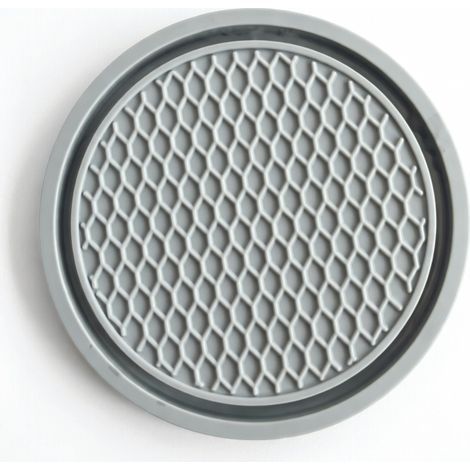 Alfombrilla para posavasos de coche, gris, pieza única (1/5)