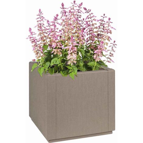 Maison Exclusive - Caja de Flores de Jardín Marrón Claro 36 x 36