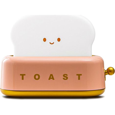 Mini-Toaster-Nachtlicht für Kinder, niedliche Dekoration für Schlafzimmer, Wohnzimmer, Esszimmer, Büro, Nachtlicht mit einstellbarem Timer, Weihnachtsgeschenk für Mädchen, Jungen und Freunde (1/5)
