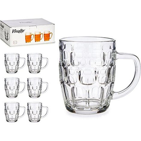 Scatola da 6 boccali di birra 520ml 85470/67635 vivalto