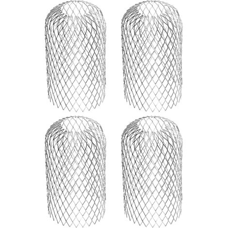 Filtre de gouttière en aluminium flexible, diamètre 8 cm, filtre de protection des feuilles en maille, couvercle de gouttière pour protéger les gouttières des feuilles de toit (1/5)