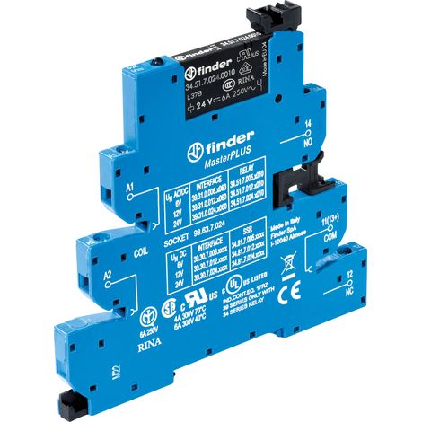 Relé modular Finder 39.31.8.230.0060 6A 230V AC