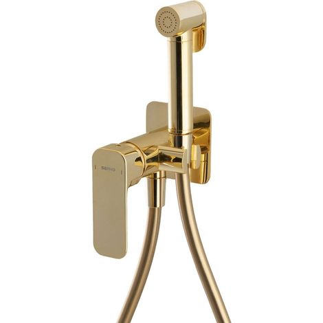 Sapho Spy - Unterputz-Bidetarmatur mit Stop-Dusche, gold PY13/17 (1/3)