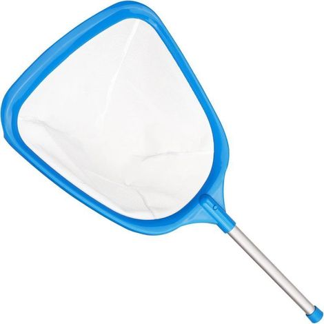 Épuisette de spa avec manche en aluminium de 30 cm, maille fine, épuisette légère pour petites piscines hors sol, ramassage des débris fins (cadre d'épuisette + 1 manche) (1/5)