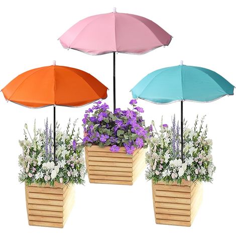 3pcs Parasol Plante de Jardin, Petit Parasol Protection Plante (1/5)