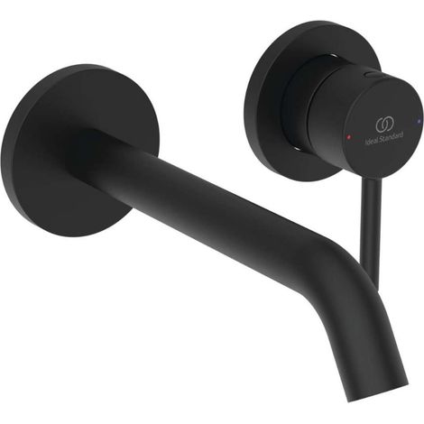 Ideal Standard Ceraline Nuovo - Grifo empotrado de lavabo, montaje de 2 orificios, negro seda BD764XG (1/3)