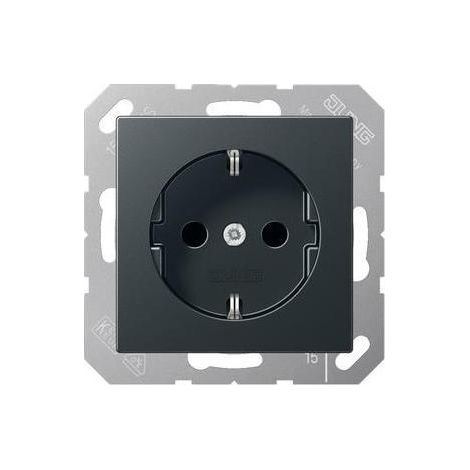 Jung SCHUKO-Steckdose anthrazit matt A 1520 BF ANM (1/5)