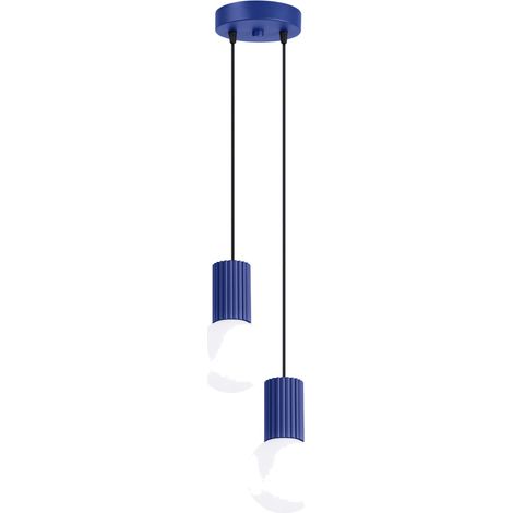 Pendelleuchten Halo ultramarin 2xG9 15cm Aluminium Sollux (1/5)